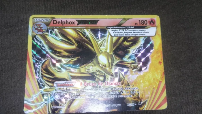 Carta pokémon- Delphox Turbo