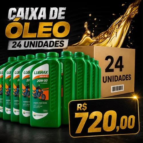 Caixa com 24 Óleos para Motos 