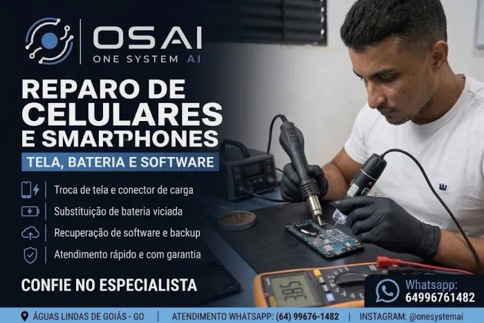 Assistência técnica de celular.
