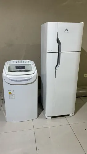 Geladeira e máquina