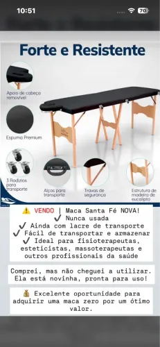 VENDO MACA SANTA FÉ | FISIOTERAPIA