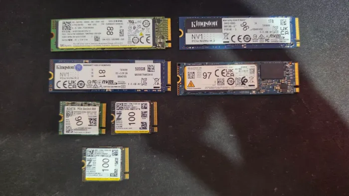 Ssd nvme 512gb e 1tb saúde acima de 80%