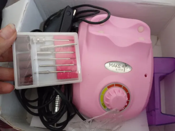Lixadeira elétrica unha em gel nova