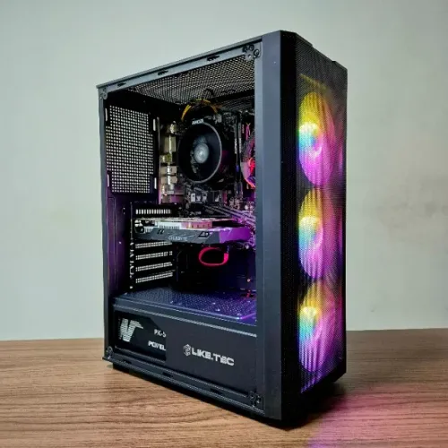 PC Gamer TOP (AMD Ryzen 5 + GTX 1650 OC + 16 GB DDR4 + SSD NVMe) c/ Garantia !
