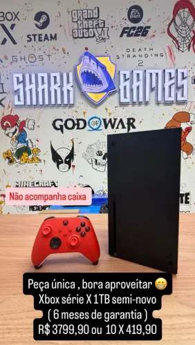 Xbox serie x semi-novo com garantia 