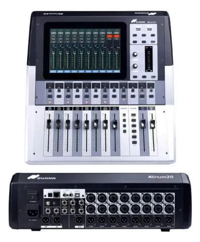 Mesa de Som Digital DUONN Atrium 20 Canais Profissional com Bluetooth e USB