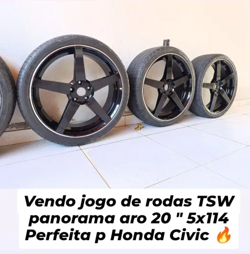 Rodas TSW modelo panorama aro 20" furacão 5x114 em ótimo estado de conservação.