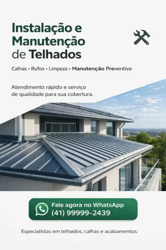 Manutenção Telhado e Calhas
