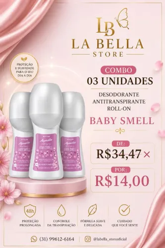 Combo Antitranspirante Roll-on Avon 