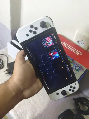 Switch OLED desbloqueado aceito cartão ate 18x