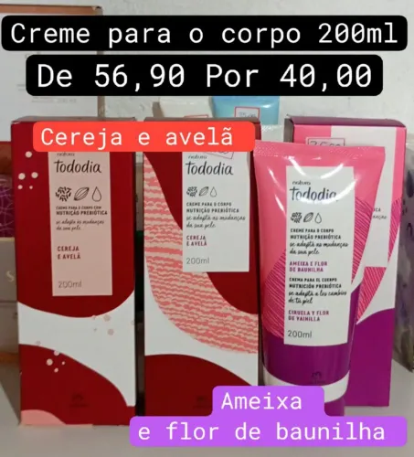 Creme para o Corpo Tododia - Vários Tipos