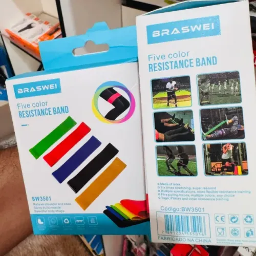 Kit Elástico Extensor para Exercícios - mini band
