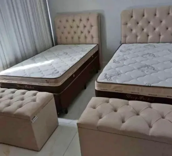 Cama solteiro colchão e base