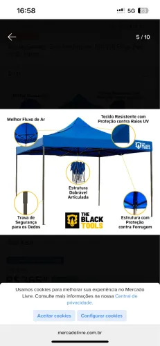 Tenda sanfonada