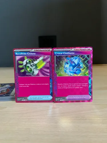 Cristal Cintilante e Recolhida Ciclone (Cartas Pokémon)