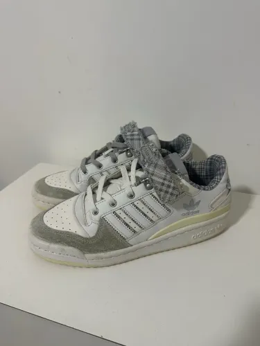 Adidas Forum Low Crystal White Plaid
