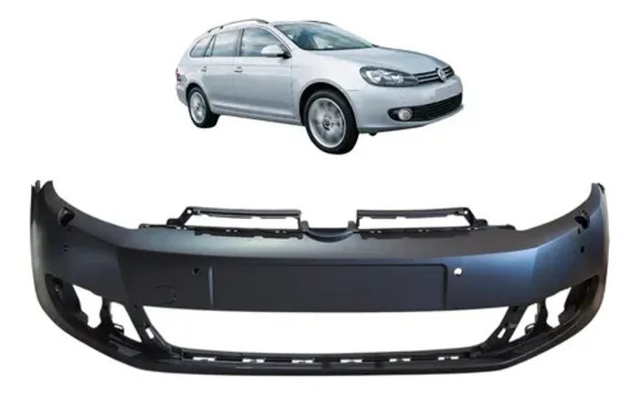 Parachoque Dianteiro Jetta Variant 2010 2011 2012 Com Furo Preto