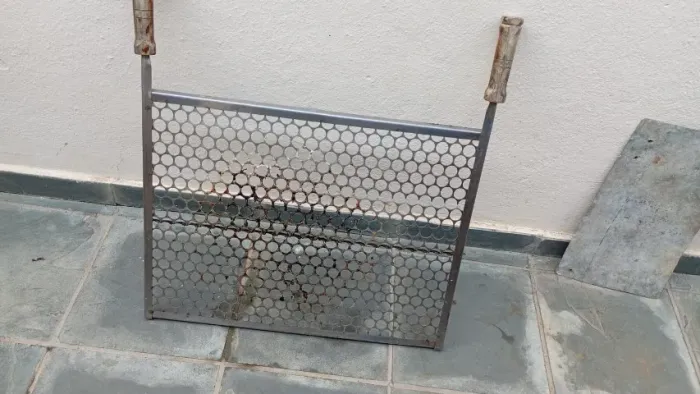 Grelha churrasqueira alumínio retangular