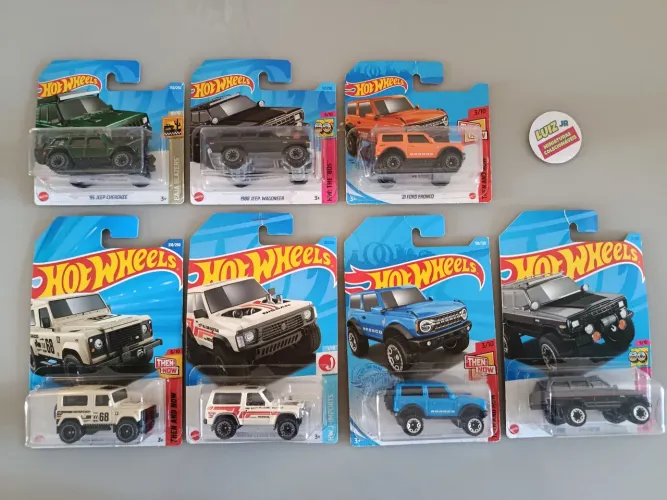 Hot Wheels - lote com 7 unidades