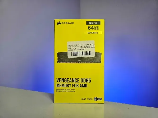 Memória RAM 64GB DDR5 5200Mhz CL40 Corsair Vengeance 2x32GB - Novo/Openbox