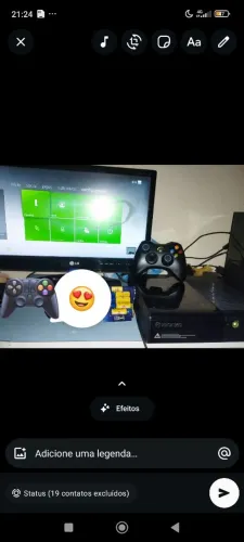Xbox 360 com uma tv monitor LG 20 polegadas