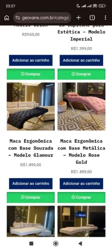 Sofá maca para estética esteticistas cílios sombrancelha facial limpeza