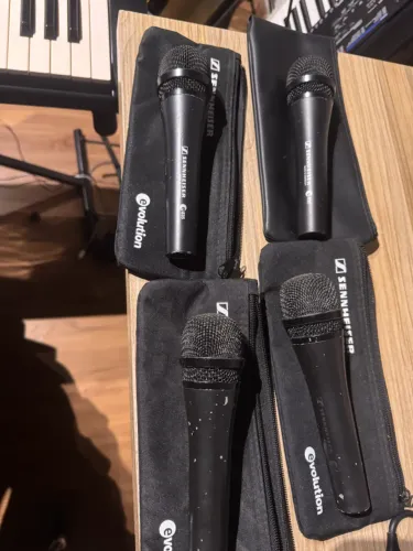 Microfones Sennheiser e835 - 4 unidades