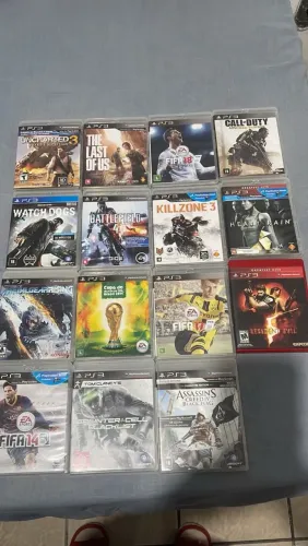 15 jogos de Ps3 por apenas 450
