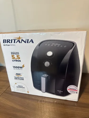 Air Fryer Britânia BFR50 5,5L 1500W Revestimento Cerâmico Redstone Nova Lacrada - Oferta!