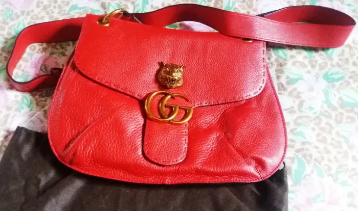 Bolsa Gucci - couro (vermelha)