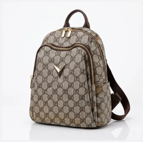 Mochilinha Feminina Casual Estampa Monograma Bolsa Estilo com Praticidade Para Sua Rotina