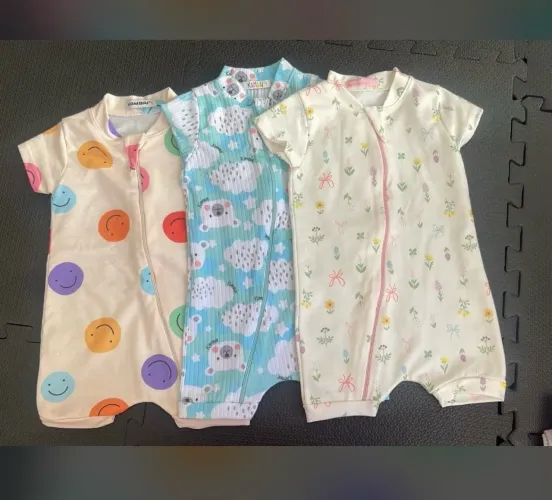 Kit 3 Body bebê infantil 9 a 12 meses