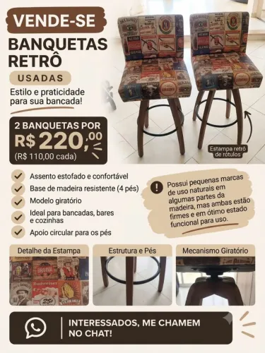 Banqueta giratória