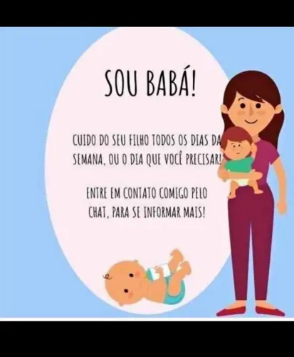 Trabalhando como babá e como faxineira