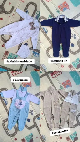 Roupinhas de bebê Menino de 0 a 4 meses