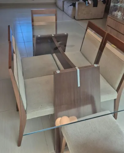 Mesa de jantar retangular