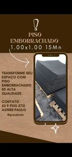 Pisos emborrachados 1x1Mt