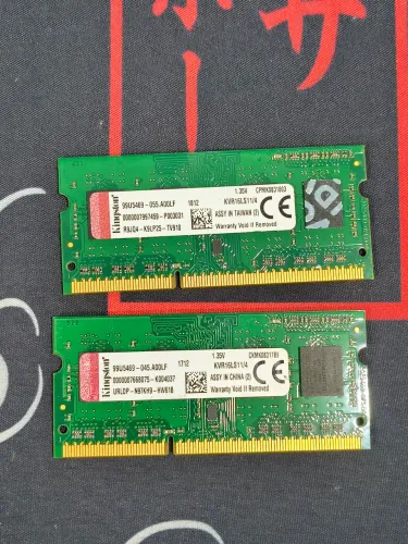 Par e memória ddr3L 4gb cada total: 8gb