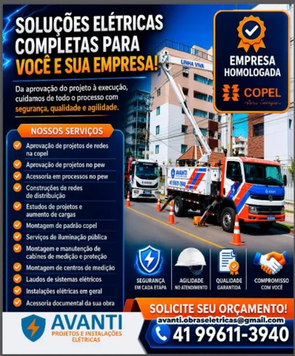 Serviços Elétricos | Eletricista | Padrão Copel | Avanti