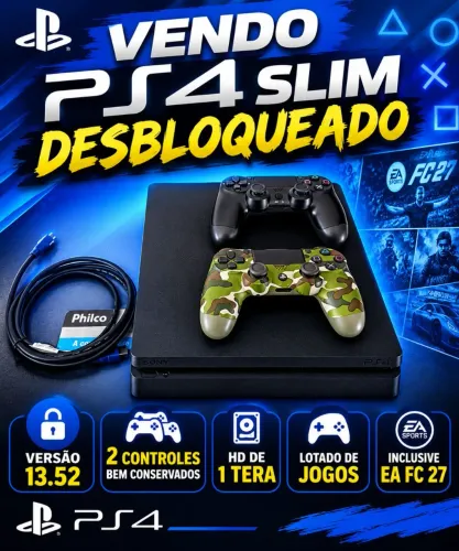 Vendo Ps4 Slim destravado.