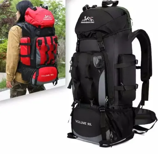Mochila Camping Esportiva De 90 Litros Para Viagem Bagagem