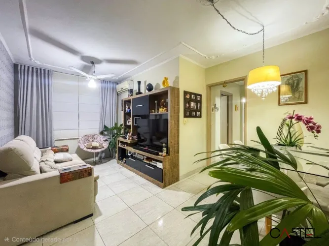 Apartamento semimobiliado de 2 quartos e 1 vaga por 260.000