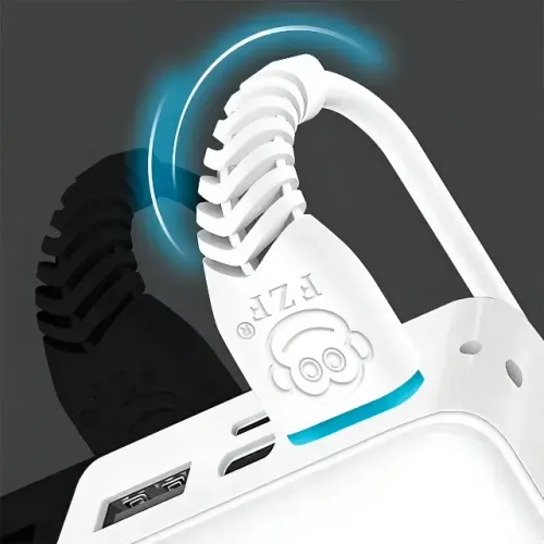 Cabo Micro USB V8 FZF 2.4A 1 Metro Branco Carregador Celular