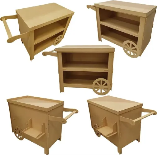 Carrinho MDF gourmet
