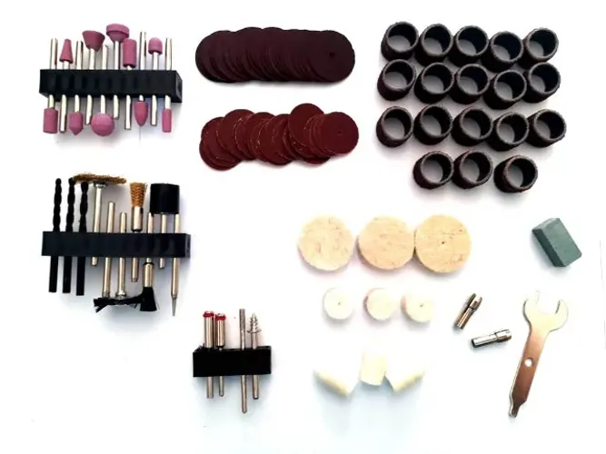 Jogo com 110 Peças Acessórios para Micro Retífica Microrretífica