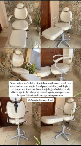 Cadeira hidráulica para estética