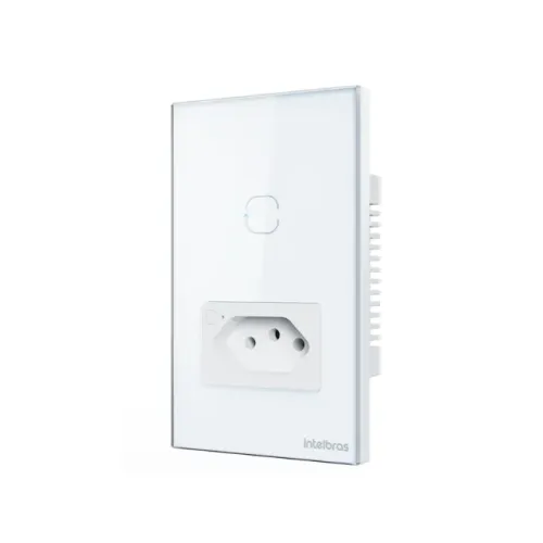 Tomada + Interruptor Smart Wi-Fi Intelbras Izy ETS 2001 - Novo
