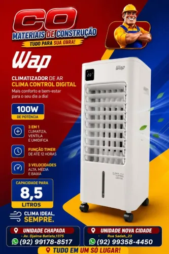 Climatizador wap 3 em 1