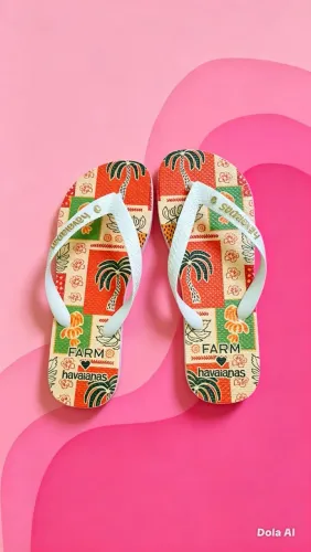 Chinelo personalizado com pingente 