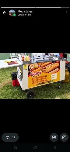 Carrinho hot dog